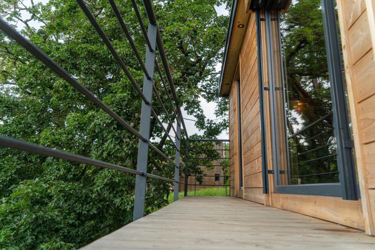 Le Moonloft insolite Tiny-House dans les arbres&1 séance de sauna pour 2 avec vue panoramique Osenbach Extérieur photo